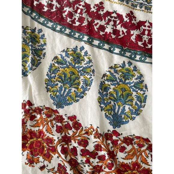 Pottery Barn Aurora Medallion Queen / Full Duvet Multicolored cotton 92 X 88" - Picture 5 of 16